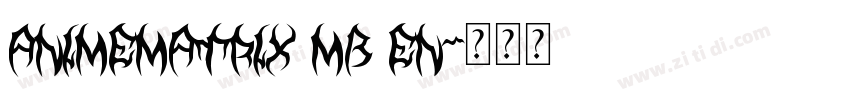 animematrix mb en字体转换